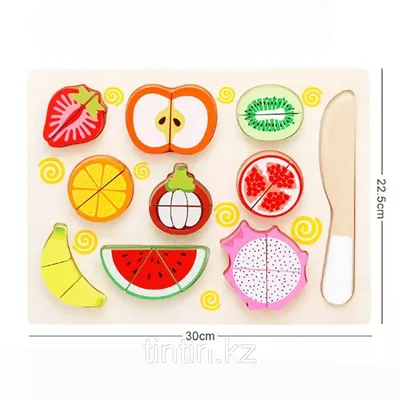 Разрезные пазлы для детей \"Овощи-фрукты\", картинки-половинки, деревянная  развивающая игра купить по цене 200 ₽ в интернет-магазине KazanExpress