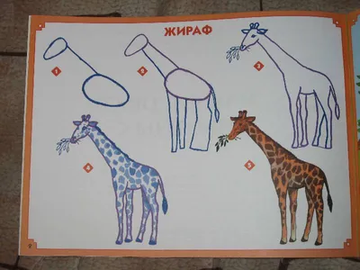Учимся рисовать животных поэтапно с детьми