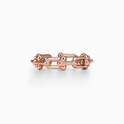 Кольцо ID21 розовое золото | Mozi Jewelry