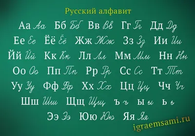 Русский алфавит плакат скачать