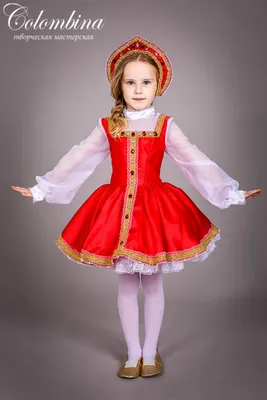 Костюм русской красавицы 125 Русский народный костюм для девочки купить в  интернет-магазине: фото, описание, отзывы