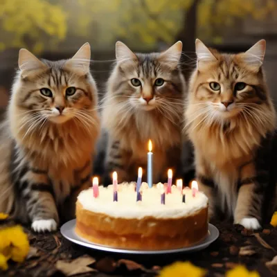 Приглашение на день рождения \"Милые кошки\" - BestInvite