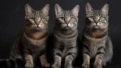 трое взрослых и красивая серая кошка Стоковое Изображение - изображение  насчитывающей их, собака: 247802643