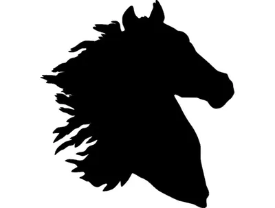 Векторный рисунок. Силуэт пятнистой лошади Stock Vector | Adobe Stock