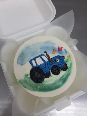 Торт Синий трактор с доставкой по Москве Синий трактор Детские торты  Производство тортов на заказ - Fleurie