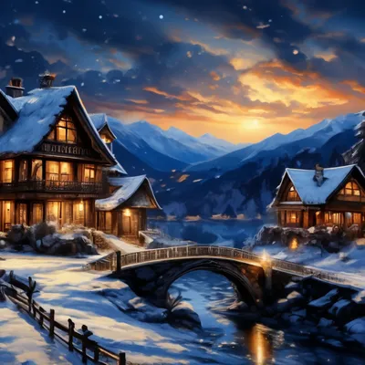 Рисунок Сказочная зима №274677 - «Зимняя сказка» (25.12.2021 - 18:27)