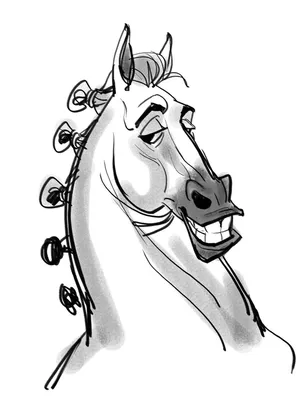 Лошадь нарисованная смешная - 49 фото