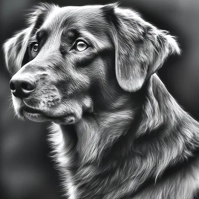 Собака Черно Белые Фото Портрет - Бесплатное фото на Pixabay - Pixabay