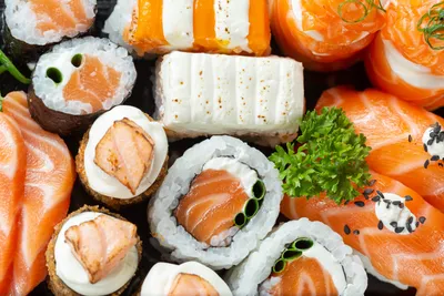 Asian Traditional Snack. Preparing Healthy Snack. Japanese Sushi - Fast  Food. Фотография, картинки, изображения и сток-фотография без роялти. Image  181969487