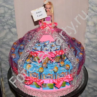 Торт на Барби пати — на заказ по цене 950 рублей кг | Кондитерская Мамишка  Москва