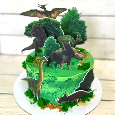 Торт с динозавром | Торты с динозаврами заказать в Киеве