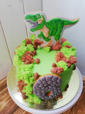 Торт с динозаврами - 73 photo