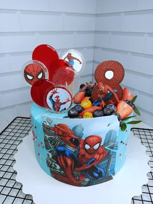 Торт\"СПАЙДЕРМЕН / SPIDER MAN\" как нанести вафельную картинку на торт -  YouTube