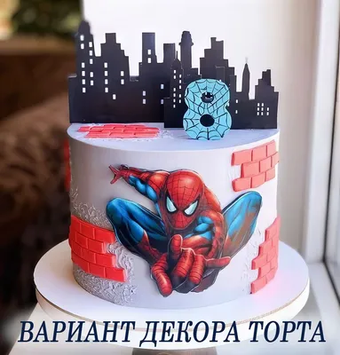 Торт с человеком пауком | Торты на заказ в Одессе
