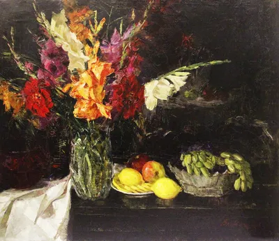 Цветы и фрукты HUJA2, Хейсум Ян ван - печатаные картины, репродукции на  холсте на UkrainArt