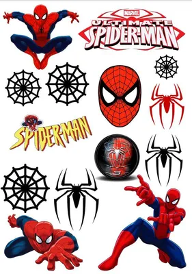 Вафельная картинка Человек-Паук | Съедобные картинки Spider-Man | Человек  паук картинки разные Формат А4: продажа, цена в Винницкой области.  Кондитерский декор от \"Топпер-Манія™\" - 1352073342