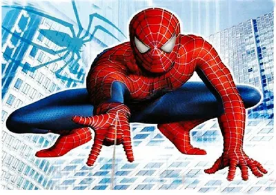 Съедобная картинка Человек Паук Spider man №6. Купить вафельную или  сахарную картинку Киев и Украина.
