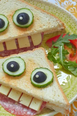 Веселые бутерброды - пошаговый рецепт с фото на Повар.ру
