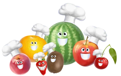 Прикольные овощи и фрукты - Кулинария - Картинки PNG - Галерейка