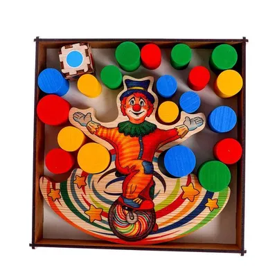 Веселый клоун — раскраска для детей. Распечатать бесплатно.