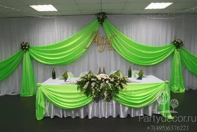 Комплексное оформление свадьбы в бело-зеленом цвете в Екатеринбурге недорого