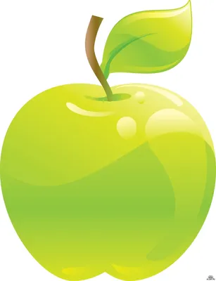 Зеленое яблоко - картинка №10657 | Printonic.ru