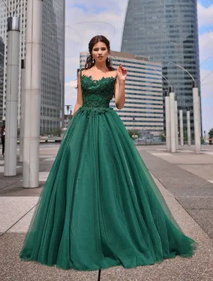 Зеленое вечернее платье Trinity Amelia C0043 — купить в Москве - Свадебный  ТЦ Вега