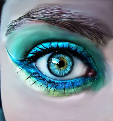 Сине зеленые глаза - фото и картинки: 64 штук