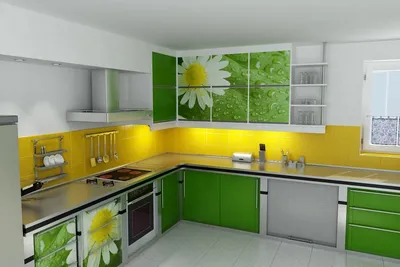 Модульная кухня Контент M02 белый/M07 зеленый купить в Екатеринбурге по  цене от 53347 | «Стиль Мебель»