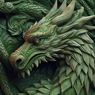Купить Деревянный Пазл \"Pop-Art Зеленый Дракон\" | Цена на Пазл из Дерева от  Производителя Unidragon