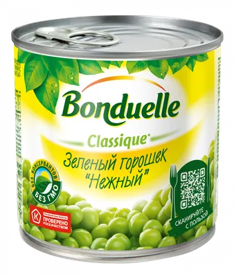 Консервированный зеленый горошек Bonduelle - рейтинг 4,55 по отзывам  экспертов ☑ Экспертиза состава и производителя | Роскачество