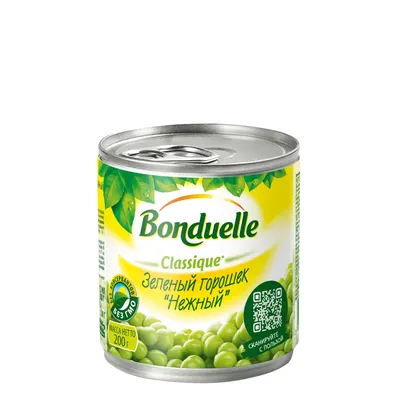 Горошек зеленый консервированный «Bonduelle» нежный, 212 мл купить в  Минске: недорого в интернет-магазине Едоставка