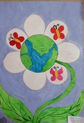 Рисунок «Зеленая планета» №143278 - «Мир глазами детей!» (05.02.2024 -  21:17)