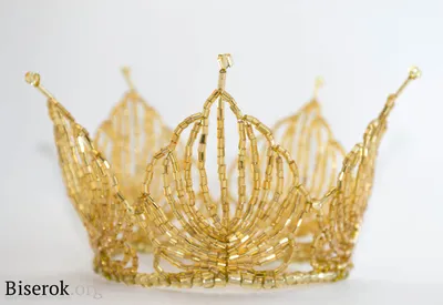 Корона круглая на голову, крона на торт, золотая корона для волос АЛЕКСА:  продажа, цена в Запорожье. Диадемы от \"Украшения для волос - Интернет  магазин Tiarav.com.ua\" - 477252279