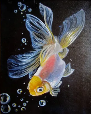 Золотая рыбка ультра реалистичная …» — создано в Шедевруме