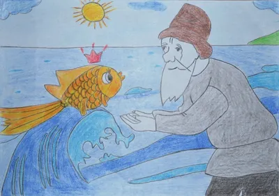 Картинки Золотая рыбка из сказки о рыбаке и рыбке (37 шт.) - #14014