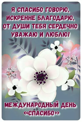 Международный день спасибо. Открытка спасибо. 11 января | Открытки,  Поздравительные открытки, Идеи подарков