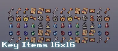 16x16 Assorted RPG Icons | OpenGameArt.org