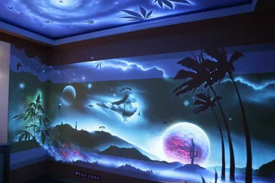 Купить Домашние водонепроницаемые 3D отверстия Ocean Beach Декоративная  роспись Наклейки на стены Наклейка | Joom
