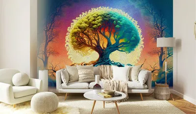 3d Digital Art of The Tree of Life Wallpaper for Wall - Magic Decor ®