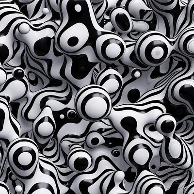 Фотообои \"Абстрактный черно-белый туннель 3D\" - Арт. 020388 | Купить в  интернет-магазине Уютная стена