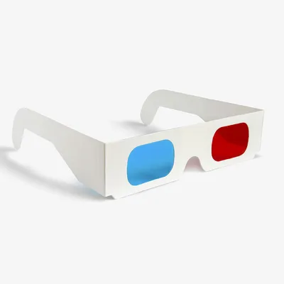 3D Очки аналоговые в черной оправе, красно синие box69.ru 18210009 купить  за 203 ₽ в интернет-магазине Wildberries