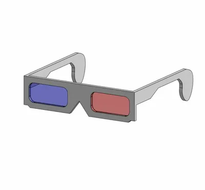 Бесплатный STL файл 3D-очки 🎭・Объект для скачивания и 3D печати・Cults