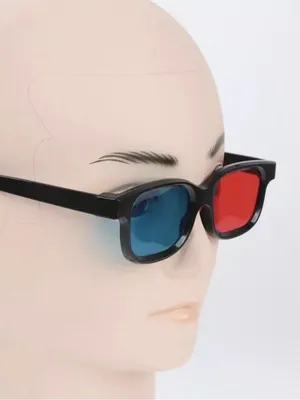 Анаглифные 3D очки аналоговые с красно синими линзами, черные купить по  цене 1 123 руб. в интернет магазине BOX69.RU