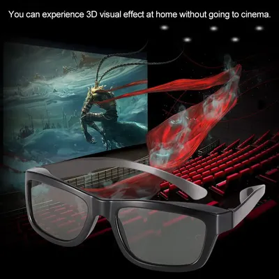 Купить VQ163R Поляризационные пассивные 3D VR-очки для 3D-телевизоров,  настоящие 3D-кинотеатры для Sony, экологически чистый АБС-материал, легкий  вес | Joom