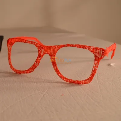 Хипстерские очки - шаблон трафарет для 3Д ручки