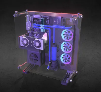3D Printable Hightower: A 3D-Printable Vertical Mini-ITX PC Chassis by V0XeL
