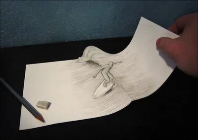 3D (наверное) рисунок простым механическим карандашом. | Пикабу