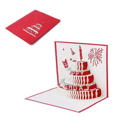 3D всплывающие поздравительные открытки Карусель С Днем Рождения День  матери Благодарность Подарок – купить по низким ценам в интернет-магазине  Joom