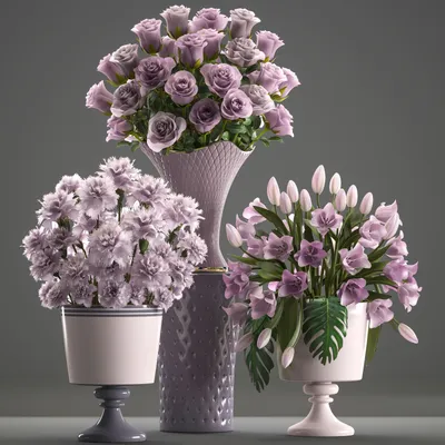 Букеты цветов в вазах 3D Модель $20 - .max .fbx .obj .unknown - Free3D